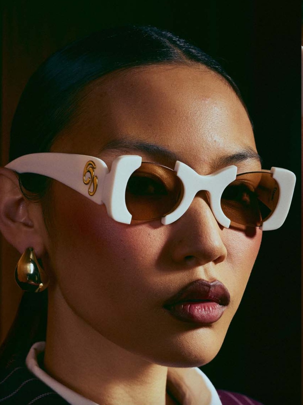 Kai Collective SUKI Sunglasses in White